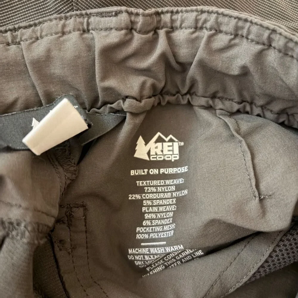 REI Co-Op Pants Men's 32 x 30 Gray Outdoor Hiking Pocket Lightweight